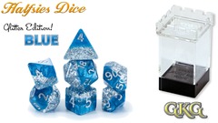Halfsies Dice - Glitter Blue